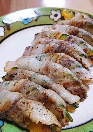 シンプル♡簡単☆かぼちゃの肉肉巻き巻き-レシピのメイン写真