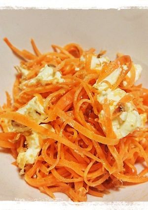 にんじんとクリームチーズのおかか和え-レシピのメイン写真