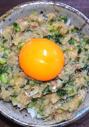 あじのなめろう丼-レシピのメイン写真