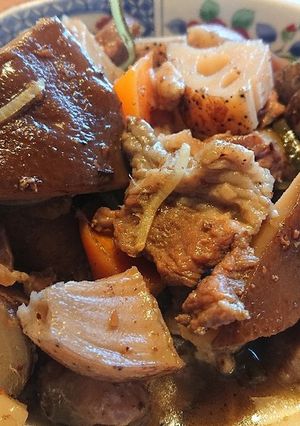 根菜と牛すじの煮込み♪-レシピのメイン写真