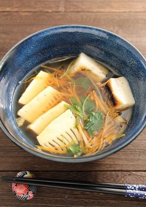 簡単！筍人参いっぱいお吸い物(お雑煮)-レシピのメイン写真