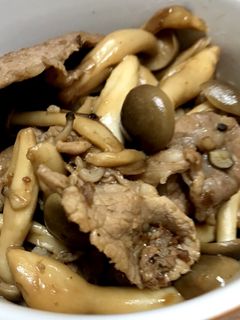 豚こまとしめじのポン酢炒め-レシピのメイン写真