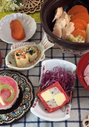 水炊き おにぎり 常備菜 525kcal-レシピのメイン写真