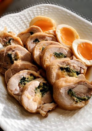 簡単♪ねぎ巻き♡柔らか鶏チャーシュー-レシピのメイン写真