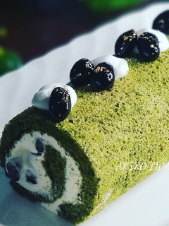 綺麗になれちゃう『黒豆ロールケーキ』-レシピのメイン写真