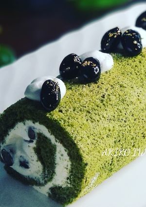 綺麗になれちゃう『黒豆ロールケーキ』-レシピのメイン写真