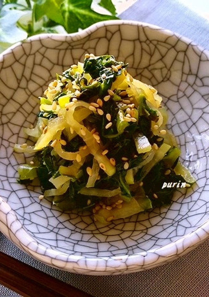 大根と大根の葉の麺つゆ和え-レシピのメイン写真