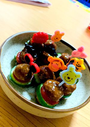 ミートボール　ハンバーガー♪-レシピのメイン写真