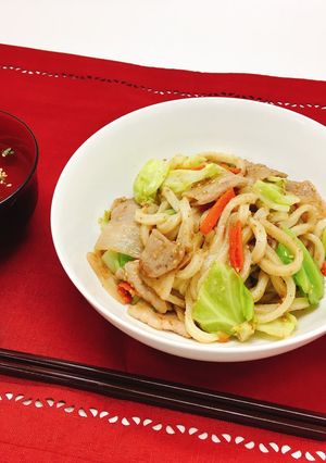 和え胡麻焼きうどん-レシピのメイン写真