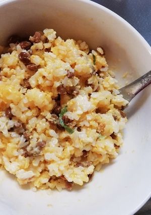 レンジで簡単納豆チャーハン-レシピのメイン写真