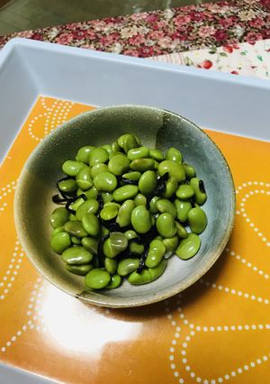 柿酢で味付け枝豆の塩昆布和え-レシピのメイン写真
