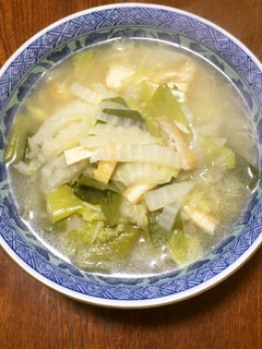 豚しゃぶのスープ&白だしで、あんかけ煮麺-レシピのメイン写真