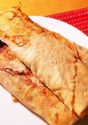 豆腐皮で揚げないヘルシー焼き春巻き-レシピのメイン写真