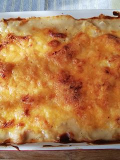 米粉と豆乳のホワイトソースの餅葱グラタン-レシピのメイン写真
