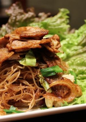 シェフ直伝♪回鍋肉ビーフン～レタス包み～-レシピのメイン写真