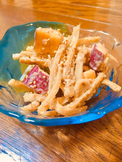 ごぼうとさつまいものマヨごまサラダ-レシピのメイン写真