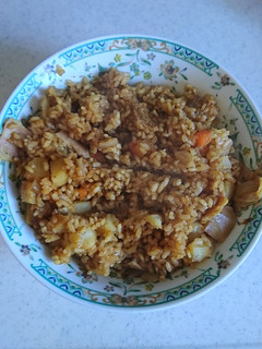 耐熱ポリ袋を使ってカレーの炊き込みごはん-レシピのメイン写真