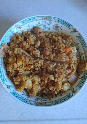 耐熱ポリ袋を使ってカレーの炊き込みごはん-レシピのメイン写真