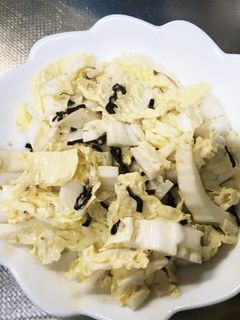 簡単 白菜と塩昆布のサラダ-レシピのメイン写真