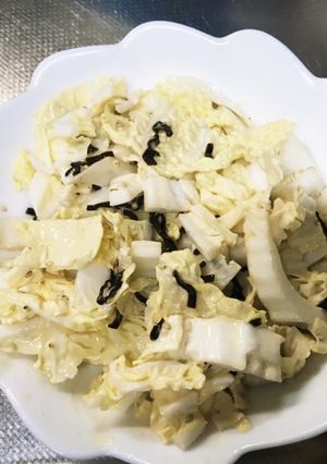 簡単　白菜と塩昆布のサラダ-レシピのメイン写真