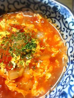 簡単★おいしい♪トマトと卵のスープ-レシピのメイン写真