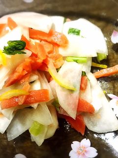 かぶとスモークサーモンのなます風サラダ-レシピのメイン写真