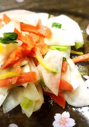 かぶとスモークサーモンのなます風サラダ-レシピのメイン写真