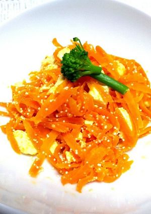 人参の豆腐と明太子和え-レシピのメイン写真