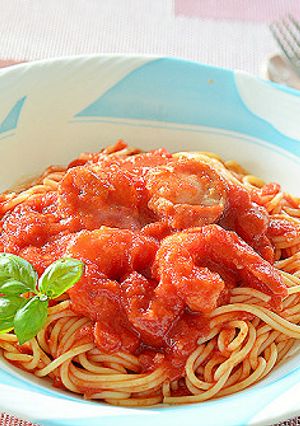 エビとホタテのトマトソーススパゲッティ♪-レシピのメイン写真