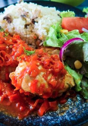コロンビアの鶏肉のパプリカソース煮込み-レシピのメイン写真