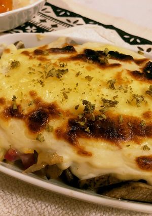 筑前煮の絶品リメイク　柚子味噌グラタン-レシピのメイン写真
