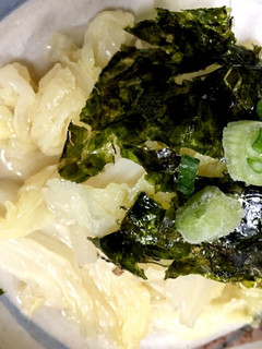 お鍋の残り野菜で★白菜の韓国海苔和え-レシピのメイン写真