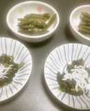 2種類のおひたしを1回で作る小鉢物大作戦