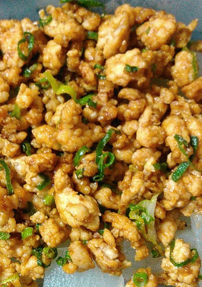 厚切り大根麺の鶏そぼろ味噌ソース炒めがけ-レシピのメイン写真