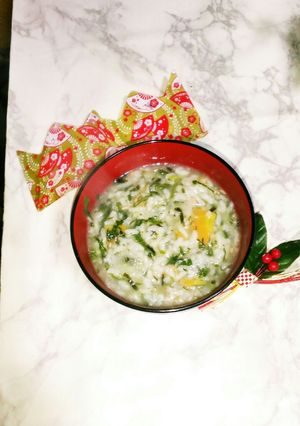 冷蔵庫にある野菜で作る七草粥-レシピのメイン写真