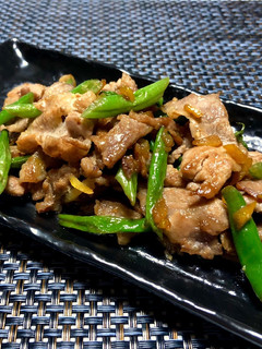 豚肉とインゲンの柚子入り味噌炒め-レシピのメイン写真