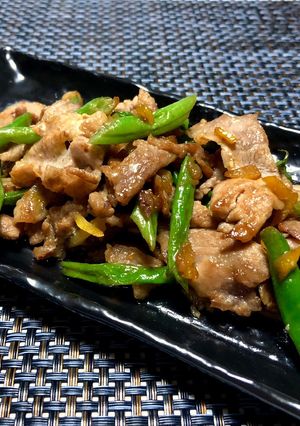 豚肉とインゲンの柚子入り味噌炒め-レシピのメイン写真