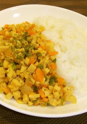 高野豆腐のドライカレー-レシピのメイン写真