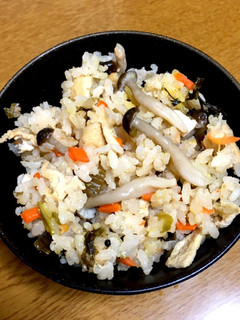 高菜と明太子の炊き込みご飯-レシピのメイン写真