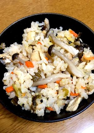 高菜と明太子の炊き込みご飯-レシピのメイン写真