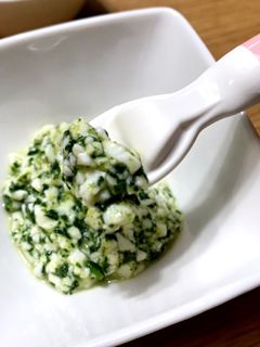 ほうれん草とコーンの白和え 離乳食7ヶ月-レシピのメイン写真