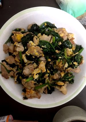 お手軽！ほうれん草と豚肉の醤油炒め-レシピのメイン写真