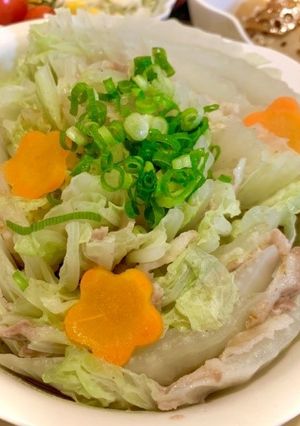 白菜と豚肉のミルフィーユ蒸し-レシピのメイン写真