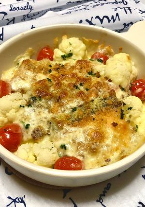 鮭とカリフラワーのマヨチーズ焼き★-レシピのメイン写真