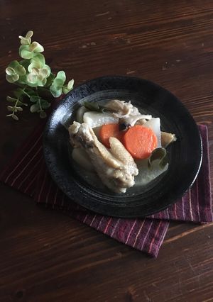 調味料は二つ♡鶏手羽元のスープ-レシピのメイン写真