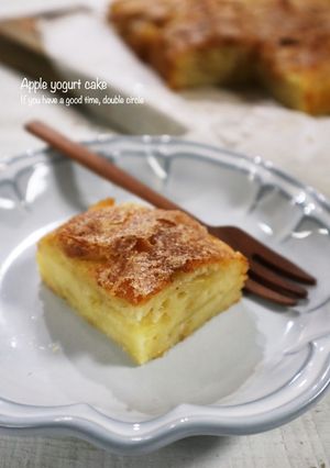 りんごのヨーグルトケーキ-レシピのメイン写真
