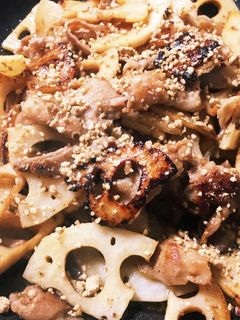 ☆豚バラと蓮根の炒め煮☆-レシピのメイン写真