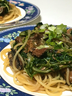 さんまの蒲焼き缶で和風パスタ-レシピのメイン写真
