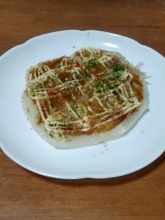 お好み焼き風餅-レシピのメイン写真