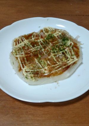 お好み焼き風餅-レシピのメイン写真